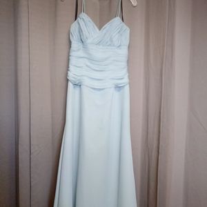 Long blueish dress
